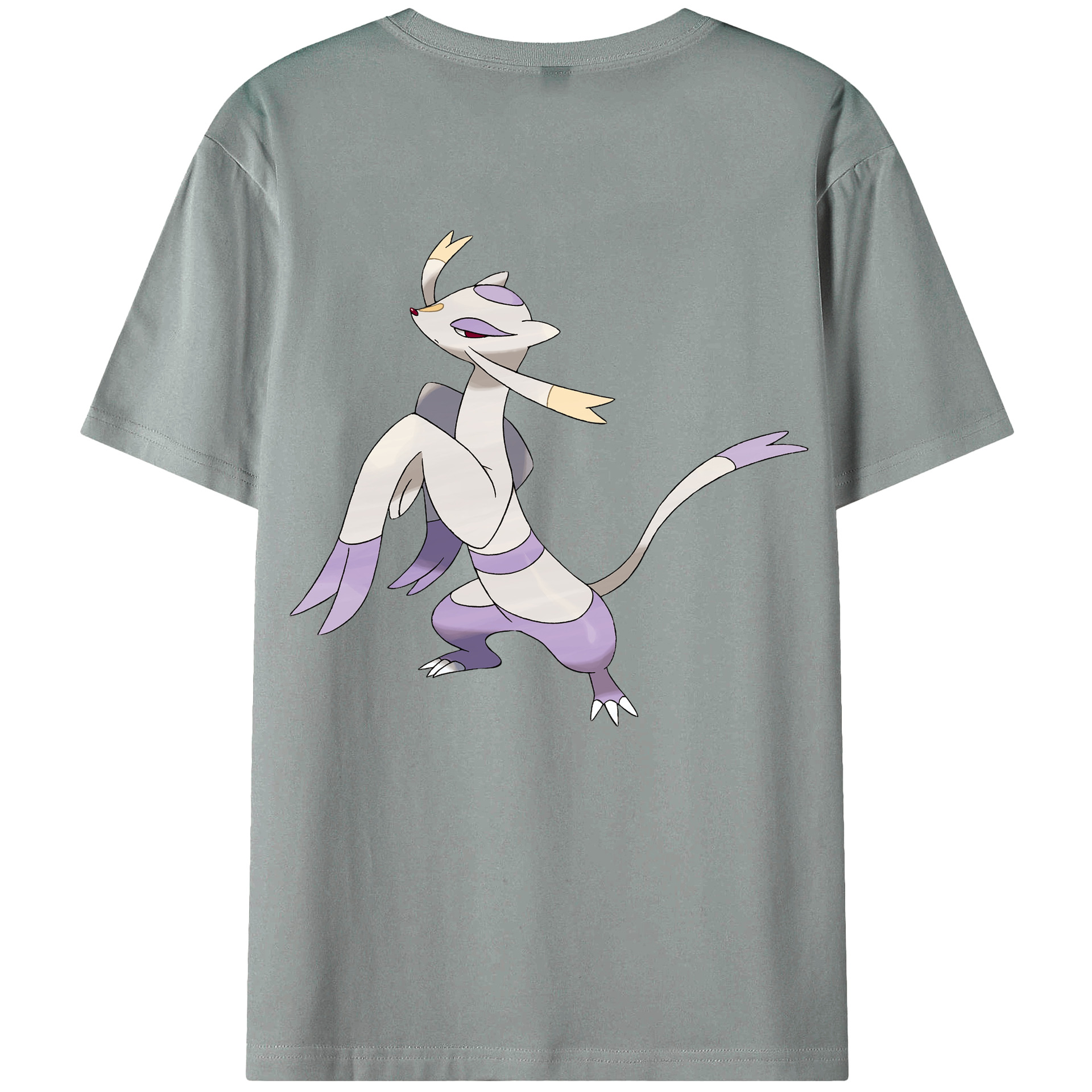 （画像用） ポケットモンスター Pokémon 綿100％ メンズ半袖Tシャツ（バックプリント） 通気性